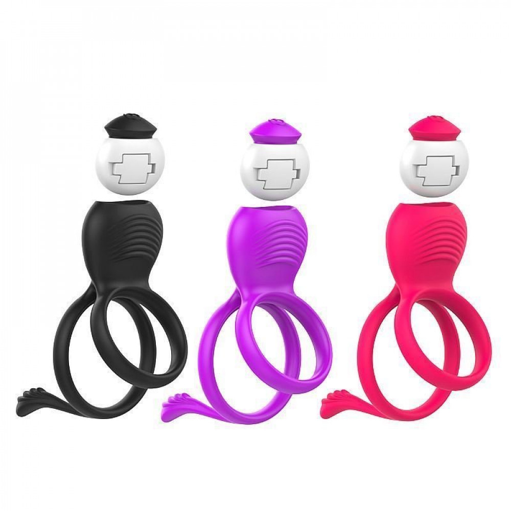Anel Peniano Duplo com Vibrador e Estimulador de Clitóris General Import
