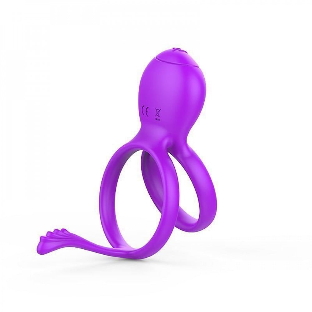 Anel Peniano Duplo com Vibrador e Estimulador de Clitóris General Import