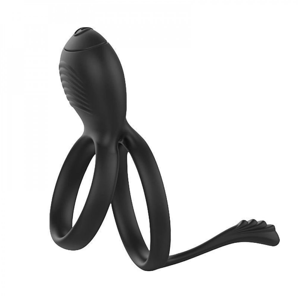 Anel Peniano Duplo com Vibrador e Estimulador de Clitóris General Import