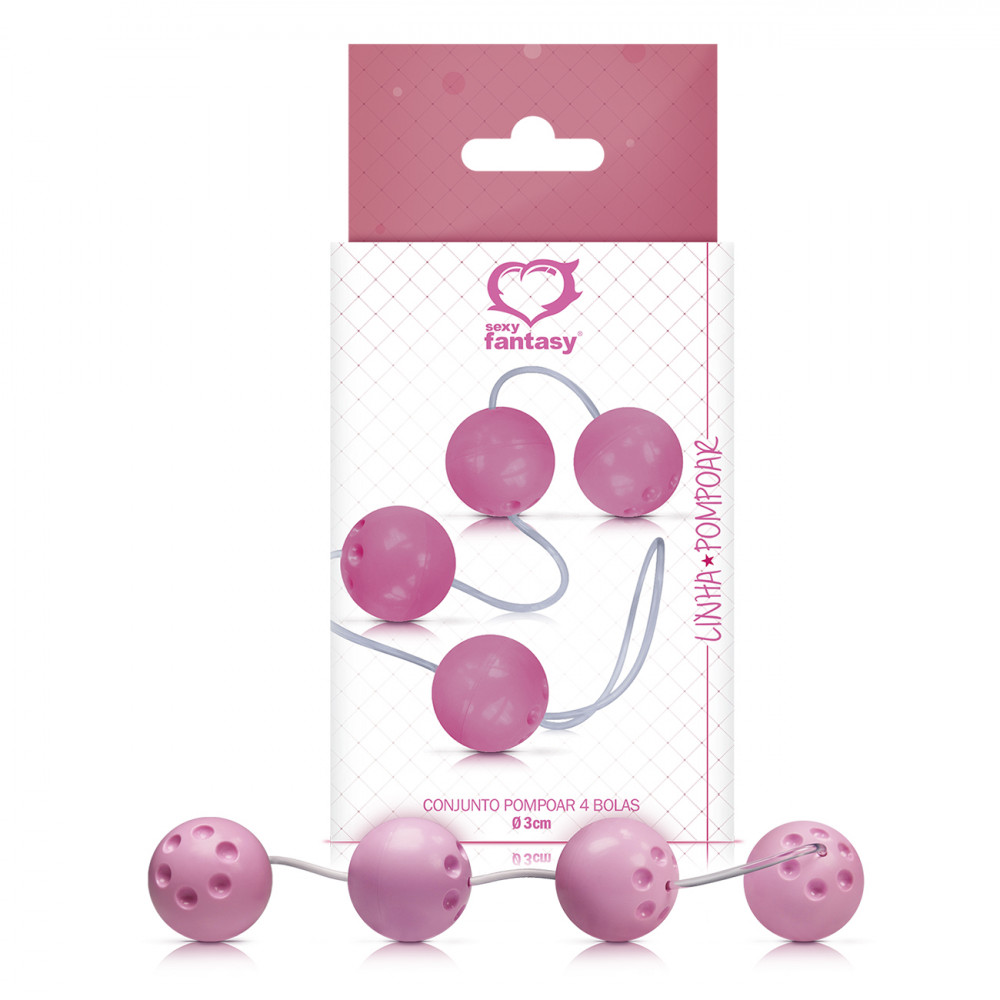 Bolinha de Pompoar 4 Unidades Sexy Fantasy