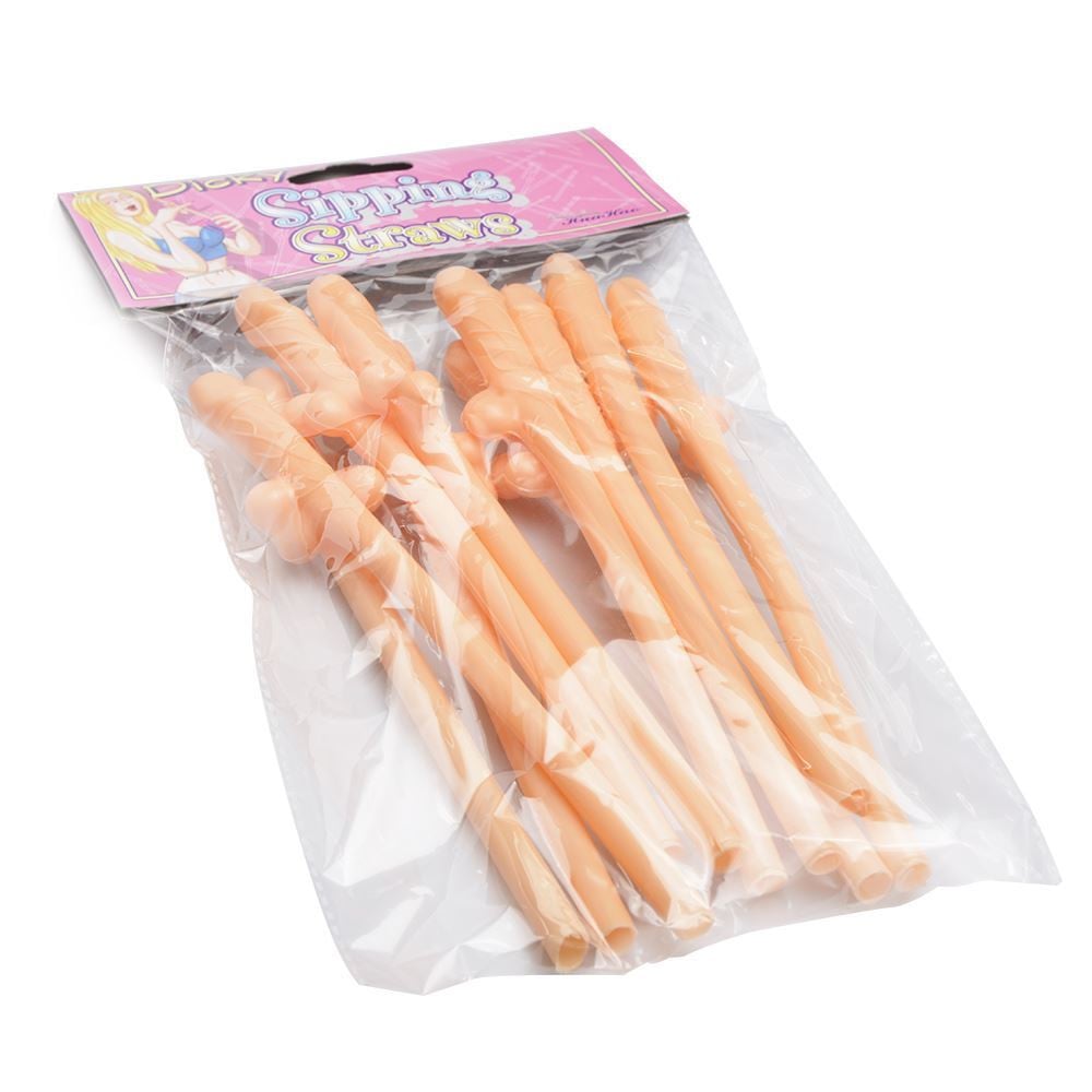 Canudos Mini Pênis 10 Unidades General Import