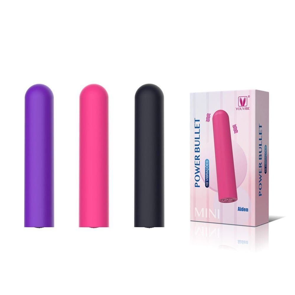 Cápsula Power Bullet Recarregável 10 Vibrações Aiden General Import