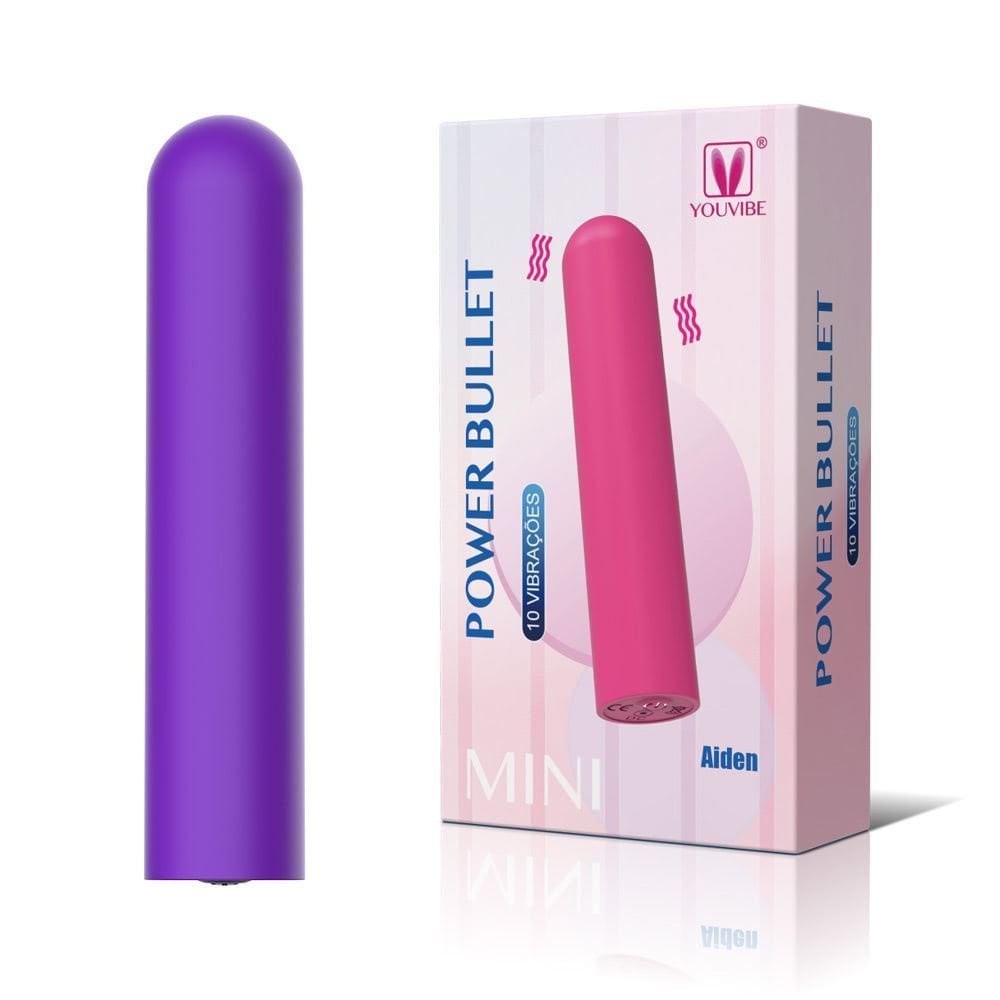 Cápsula Power Bullet Recarregável 10 Vibrações Aiden General Import