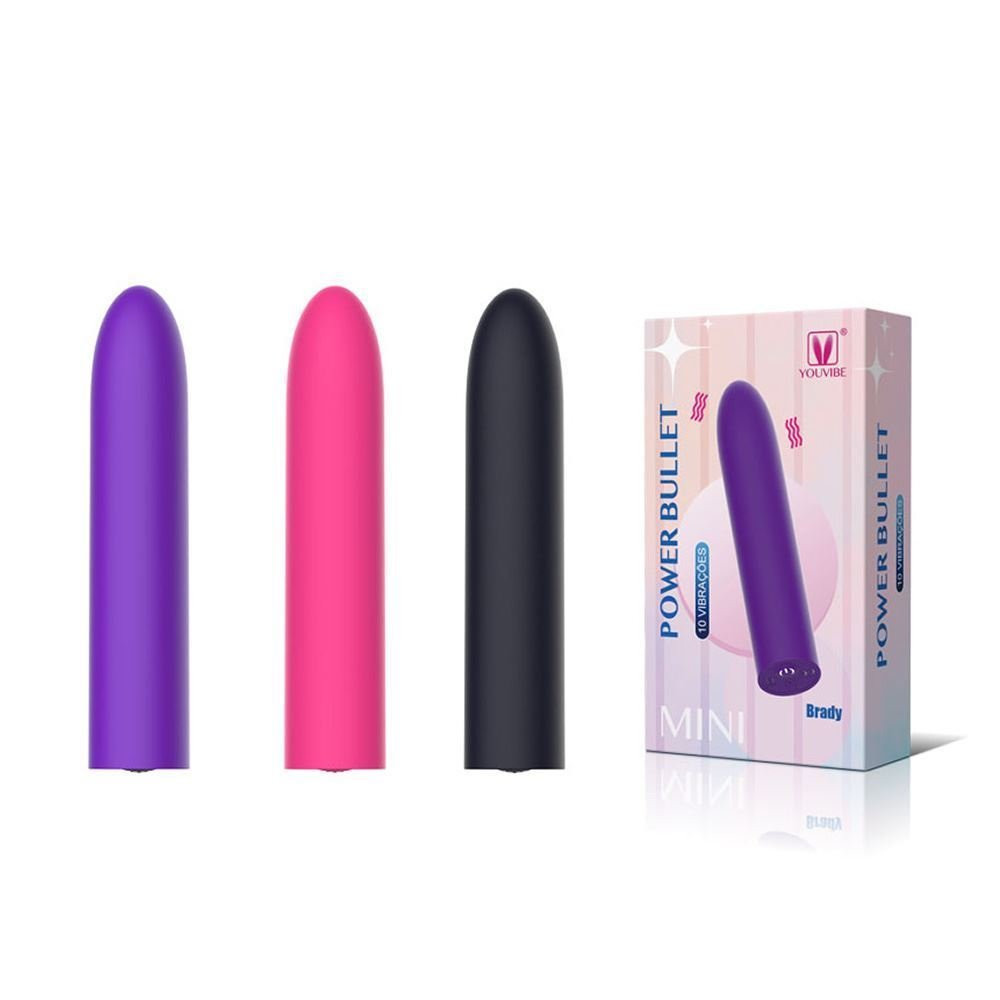 Cápsula Power Bullet Recarregável 10 Vibrações Brady General Import