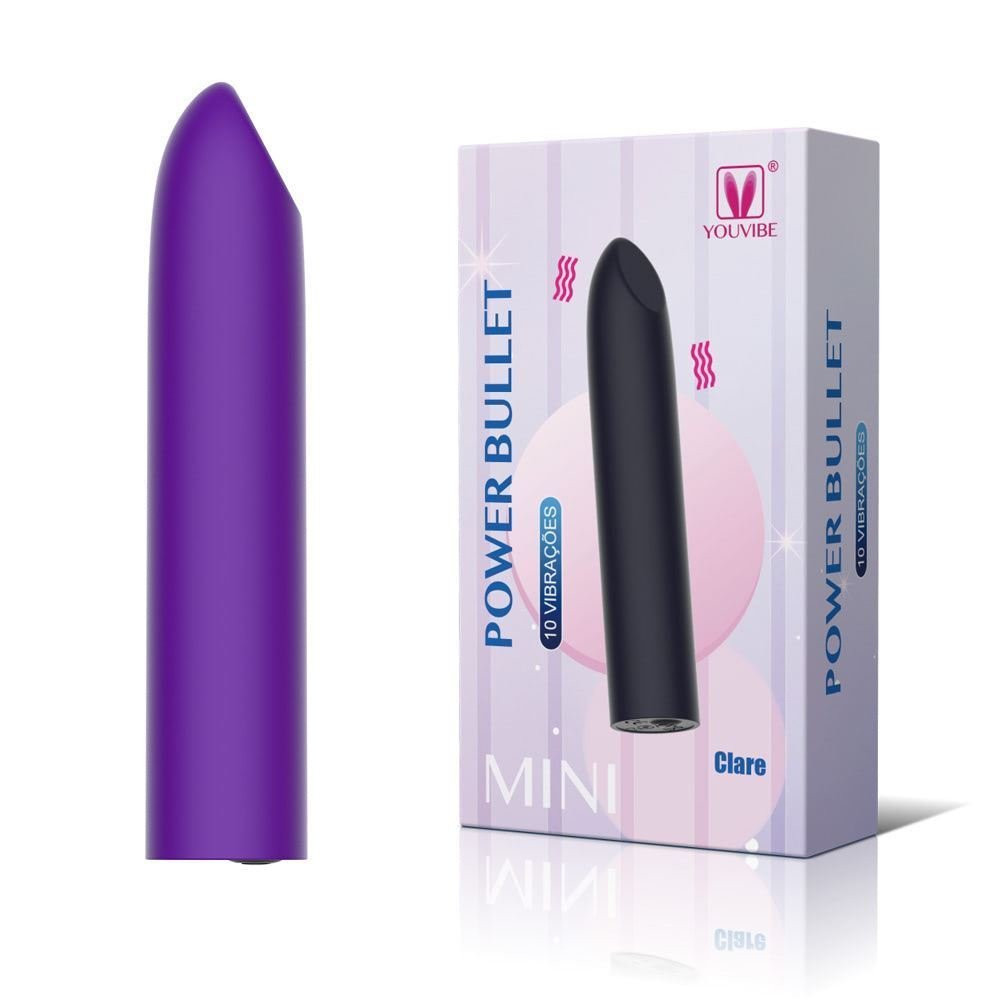 Cápsula Power Bullet Recarregável 10 Vibrações Clare General Import