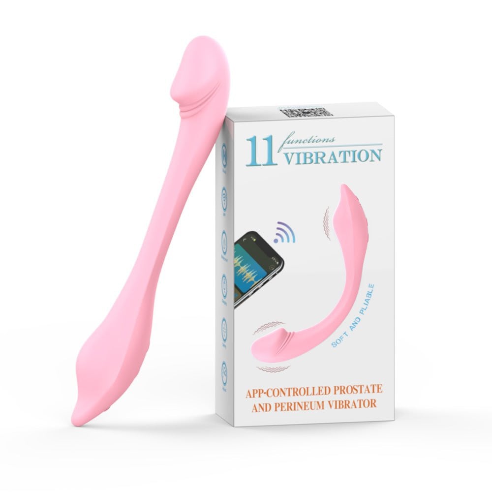 Vibrador Duplo Aplicativo Flexível 11 Vibrações General Import