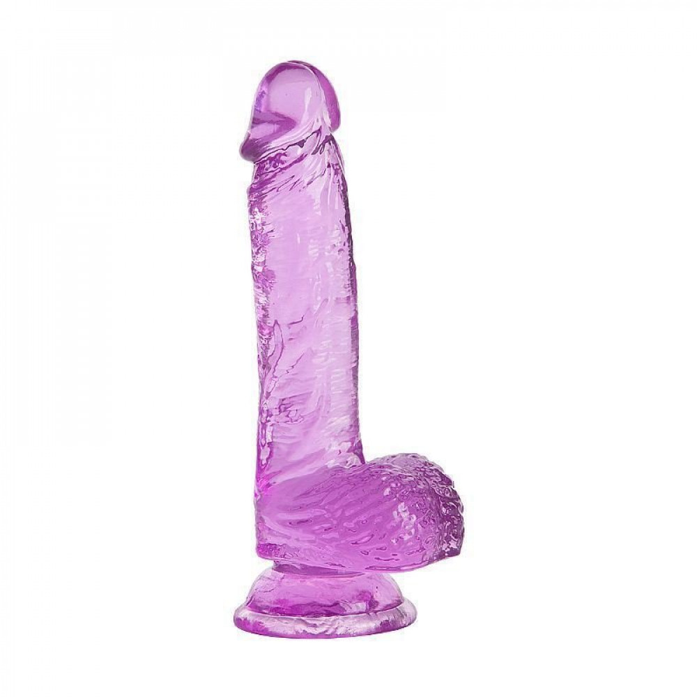 Dildo Realístico com Escroto Transparente 20,5x3,8cm General Import