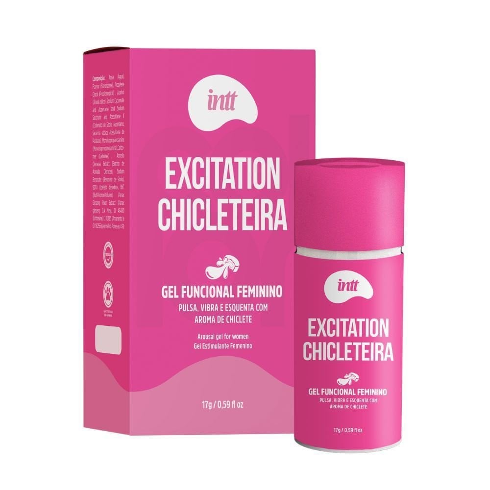 Excitation Chiclete Gel Funcional Feminino 17ml Intt
