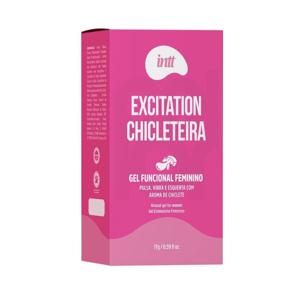 Excitation Chiclete Gel Funcional Feminino 17ml Intt