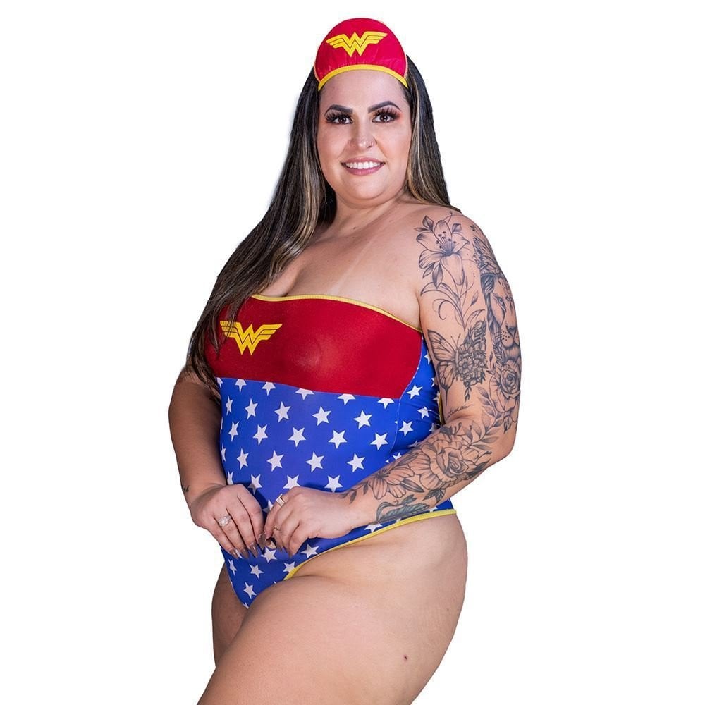 Fantasia Mini Mulher Maravilha Body Plus Pimenta Sexy