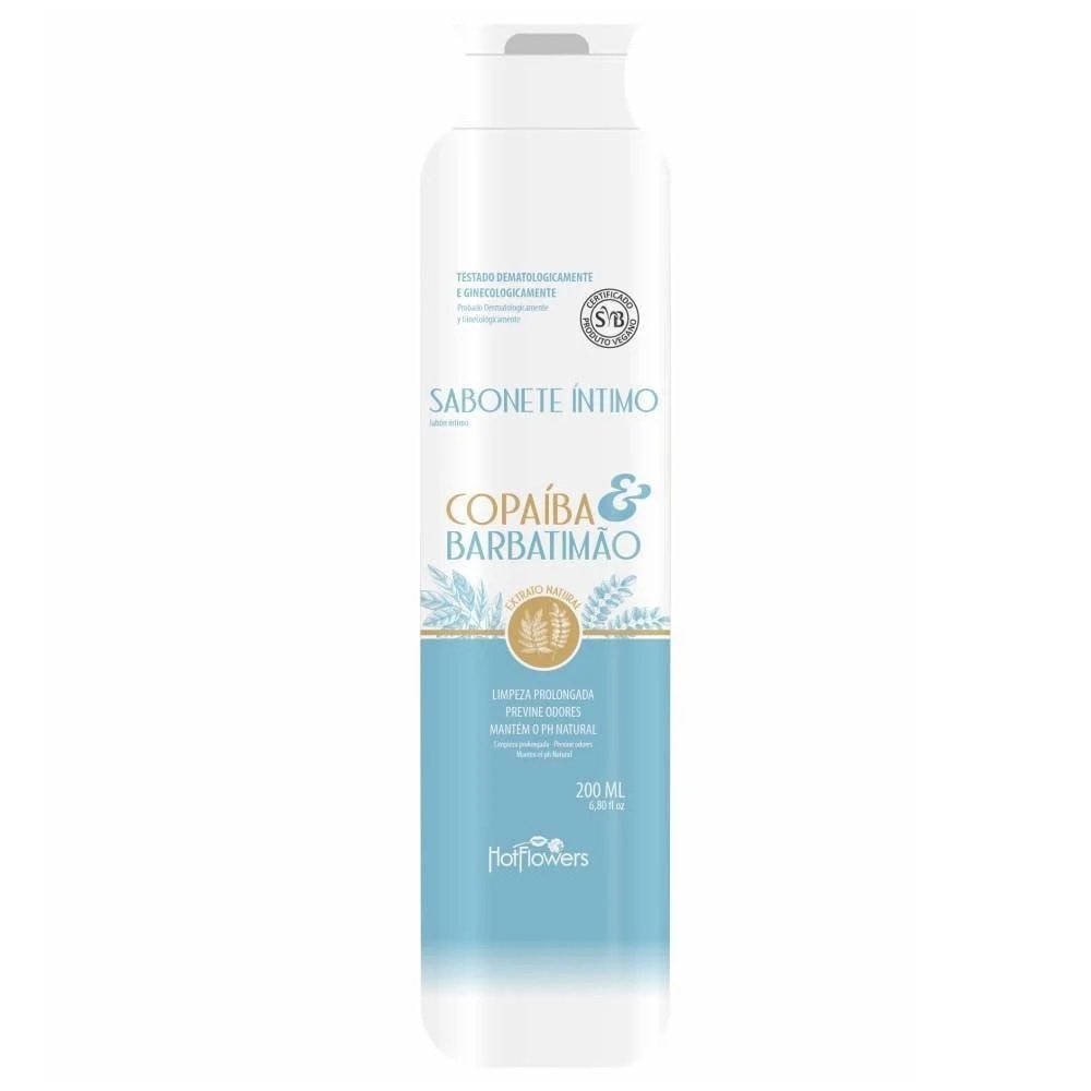 Sabonete Íntimo Copaíba e Barbatimão 200ml Hot Flowers