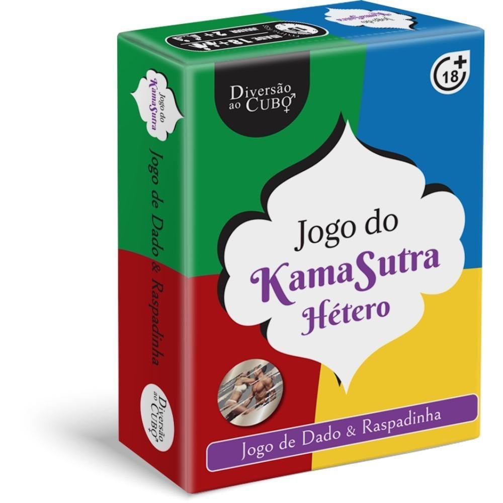 Jogo do Kama Sutra Hétero Dado e Raspadinhas Diversão ao Cubo