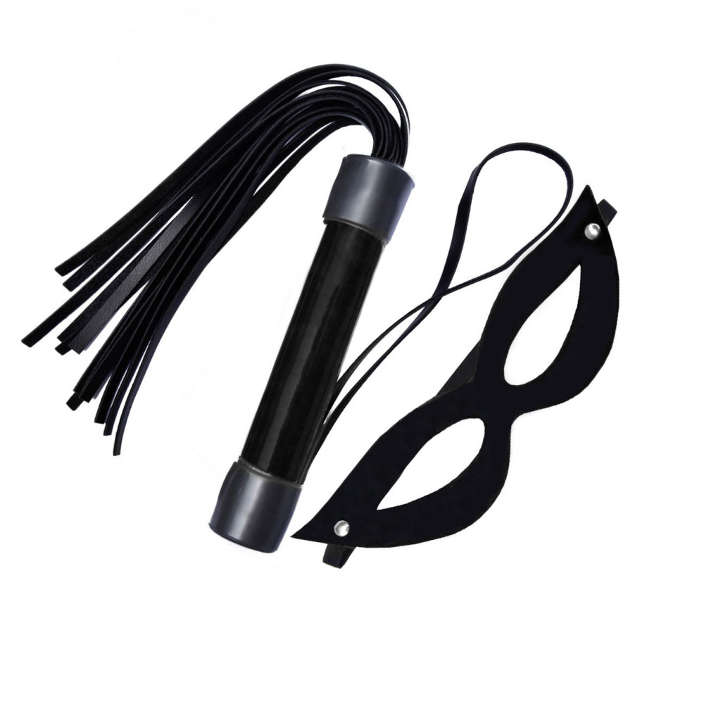 Kit Chicote Verniz 20cm e Máscara Tiazinha Verniz Dominatrix