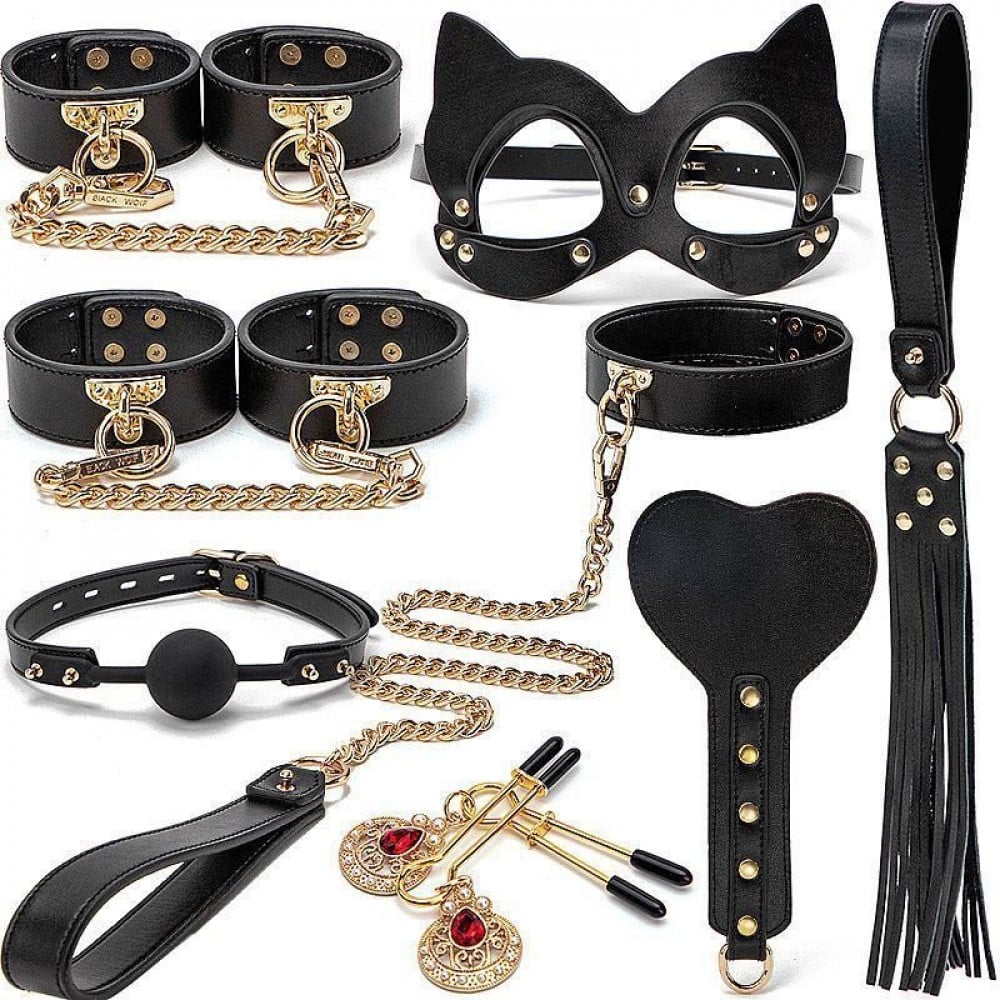 Kit Maleta Sado Luxo Preto General Import