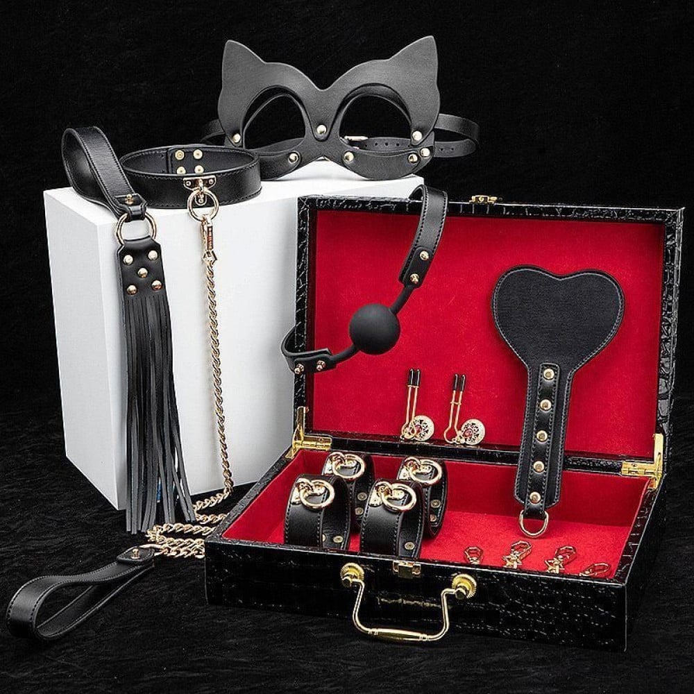 Kit Maleta Sado Luxo Preto General Import