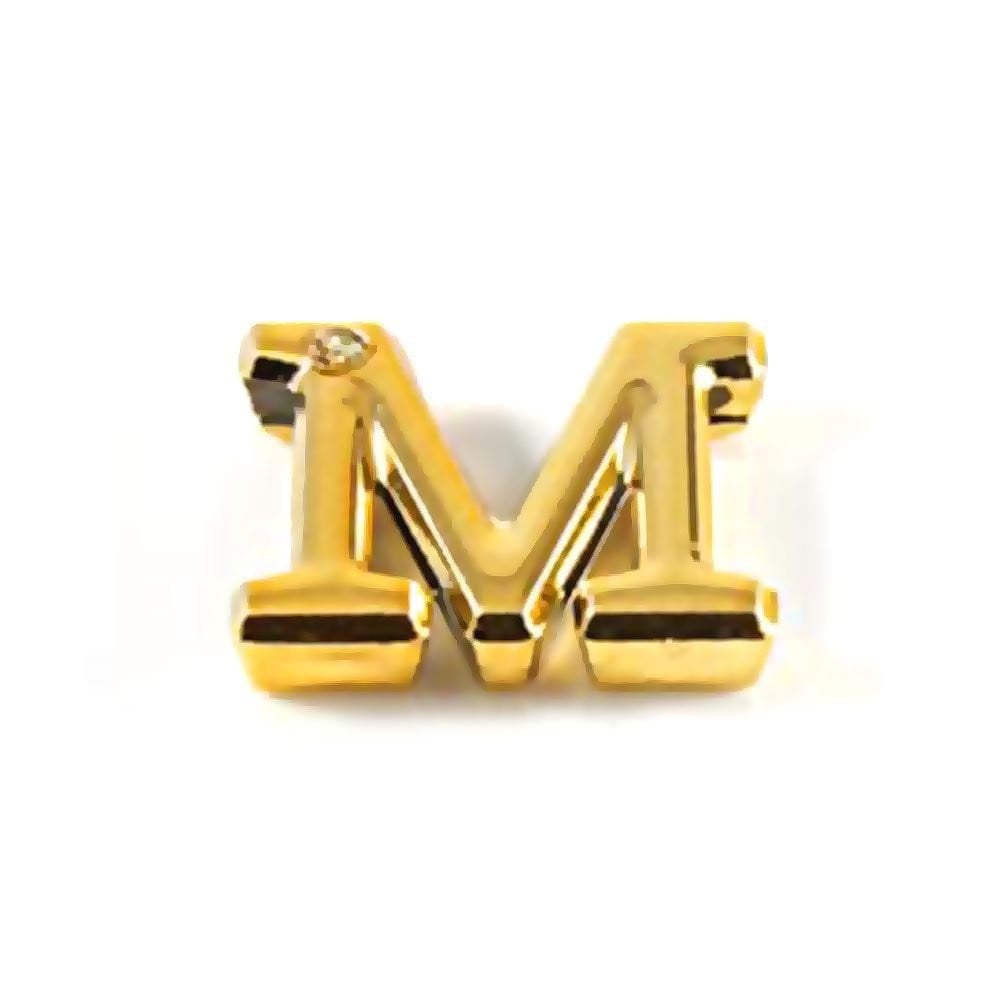 Letras Consoantes Abs Dourada Strass 10 Unidades Hard