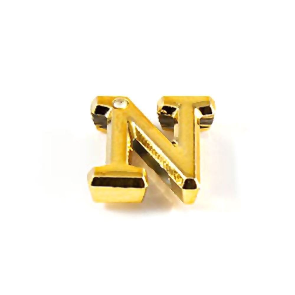Letras Consoantes Abs Dourada Strass 10 Unidades Hard