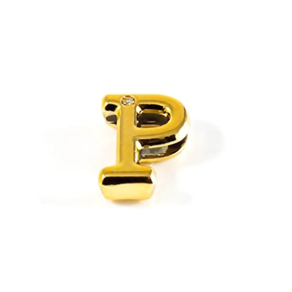 Letras Consoantes Abs Dourada Strass 10 Unidades Hard