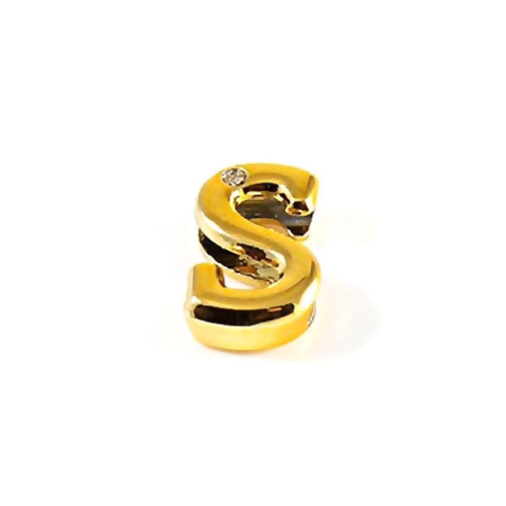 Letras Consoantes Abs Dourada Strass 10 Unidades Hard