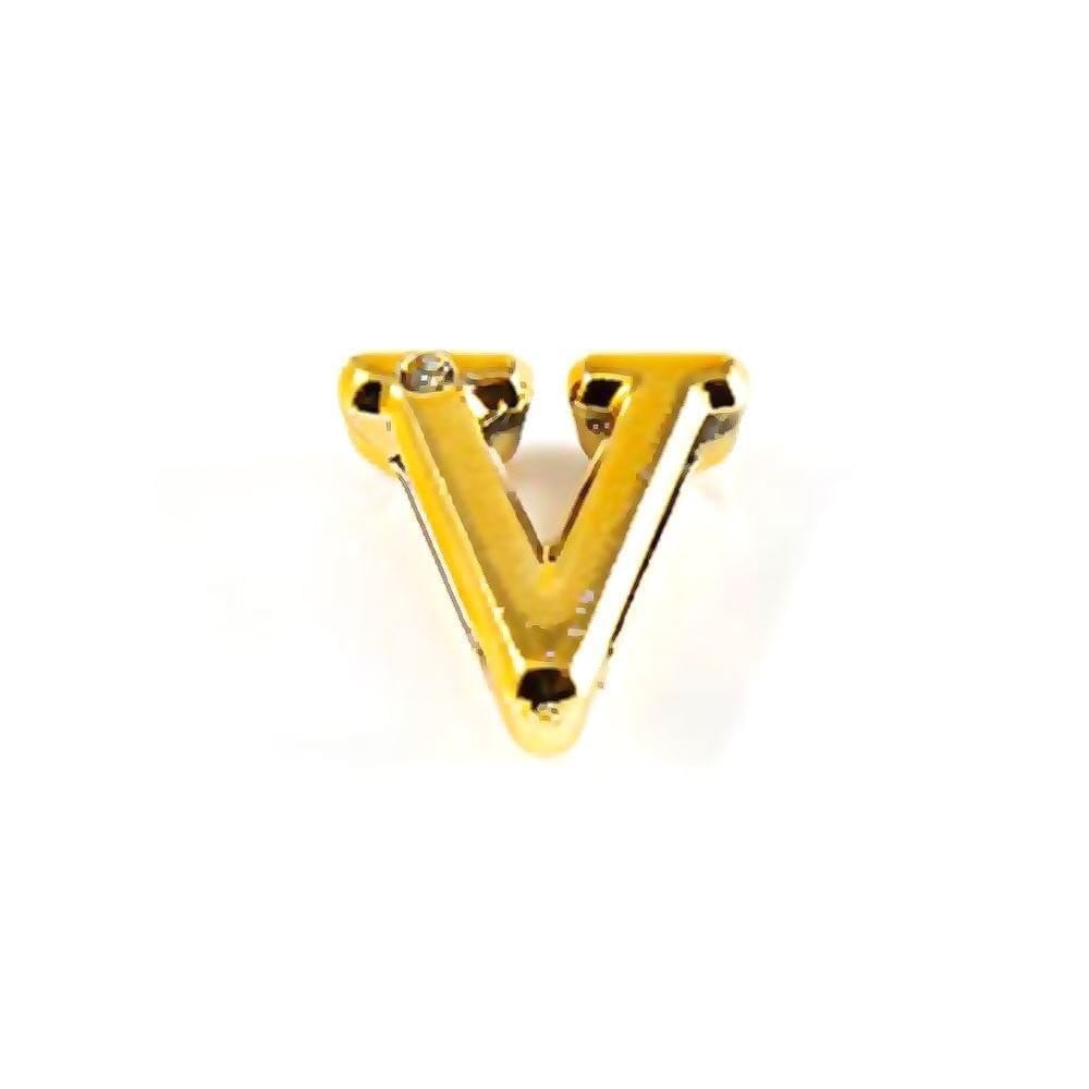 Letras Consoantes Abs Dourada Strass 10 Unidades Hard