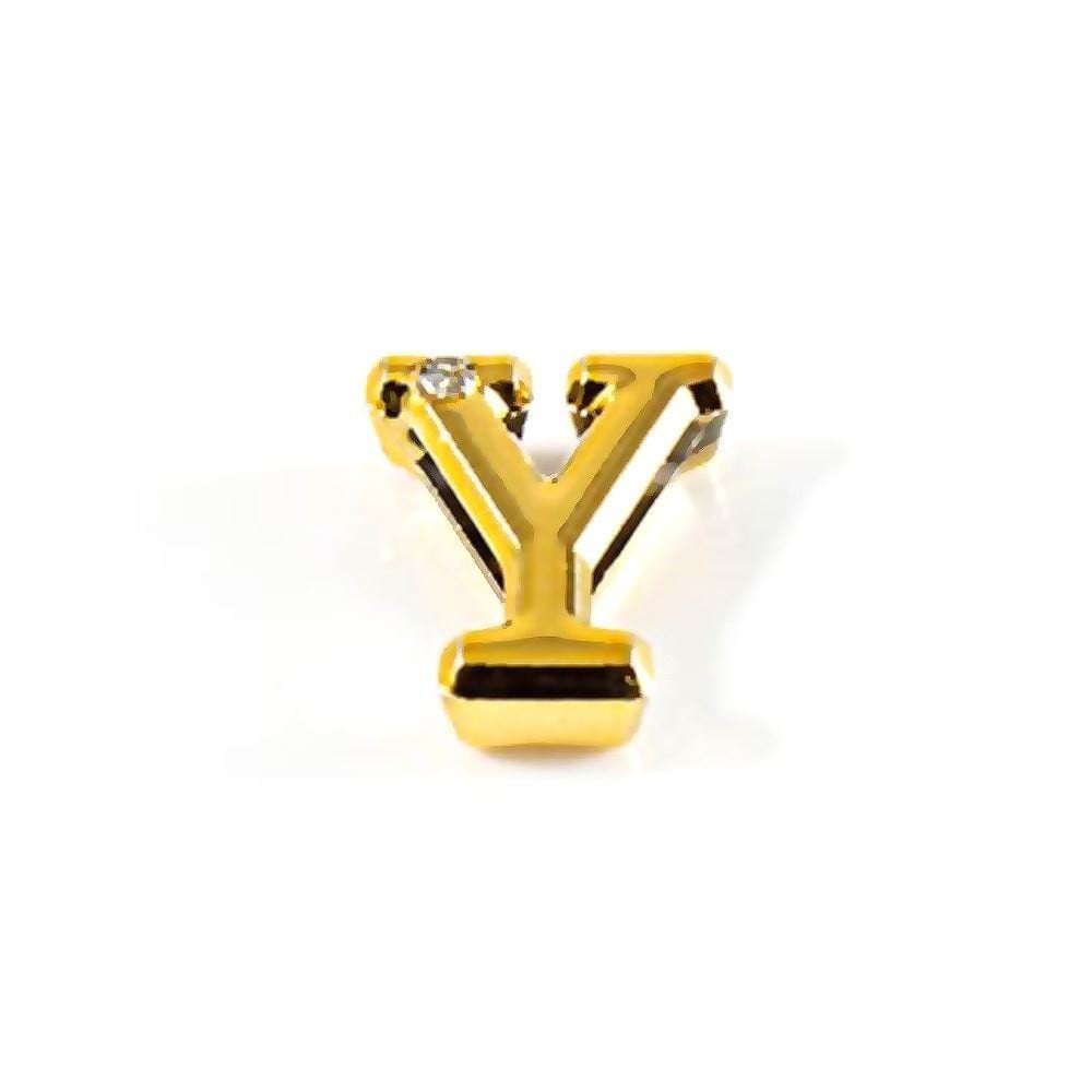 Letras Consoantes Abs Dourada Strass 10 Unidades Hard