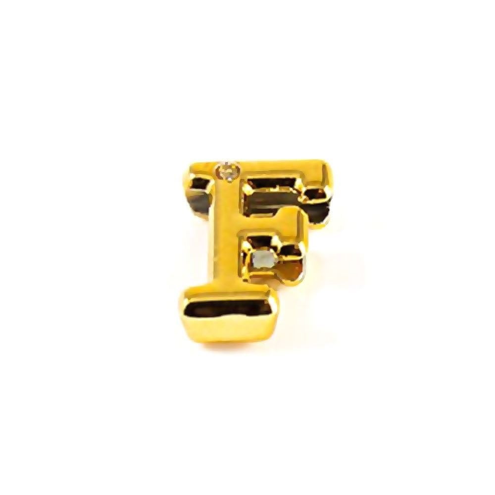 Letras Consoantes Abs Dourada Strass 10 Unidades Hard