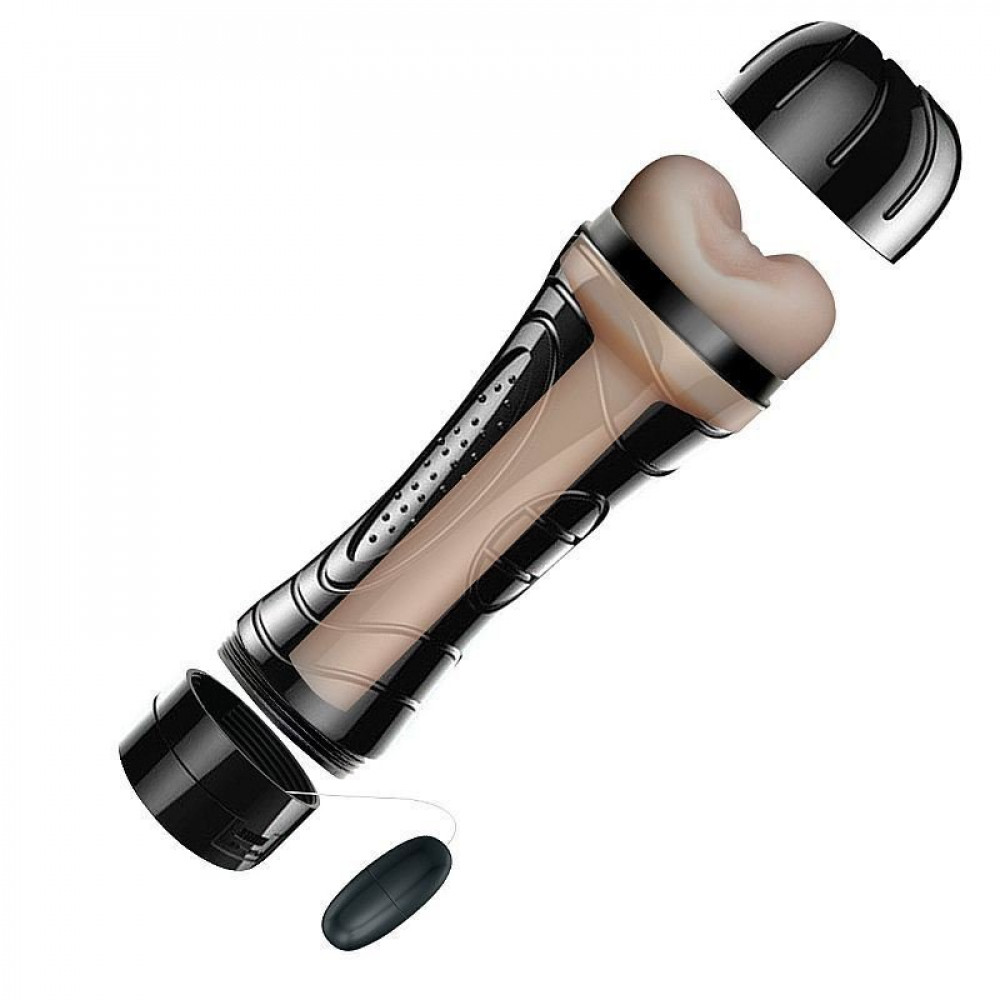 Masturbador Lanterna Ânus em Cyberskin com Vibrador General Import