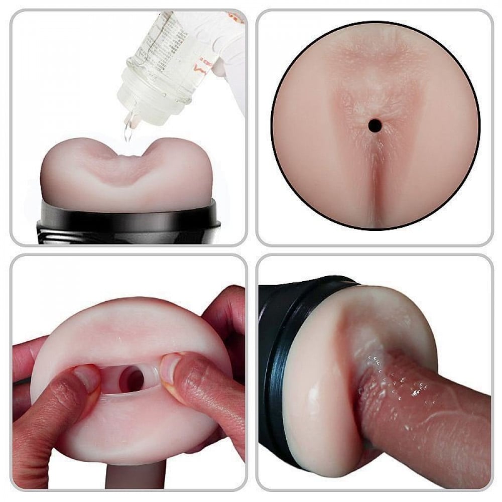 Masturbador Lanterna Ânus em Cyberskin com Vibrador General Import
