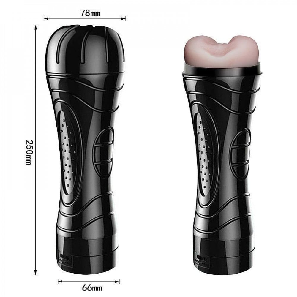 Masturbador Lanterna Ânus em Cyberskin com Vibrador General Import
