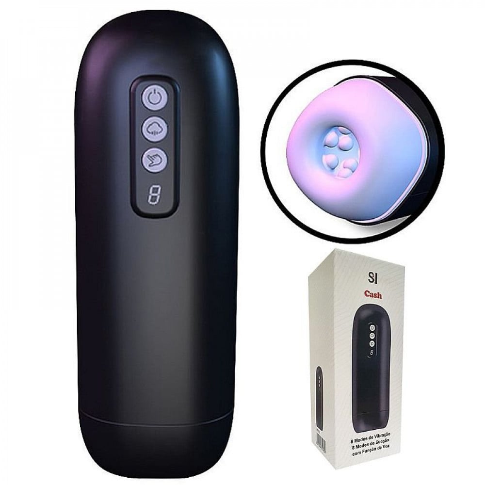 Masturbador Lanterna Vibro e Sucção 8 Modos General Import