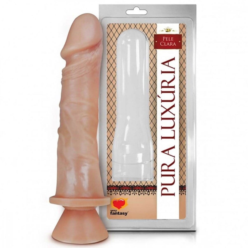 Pênis Realístico com Ventosa 18x4,4cm Sexy Fantasy