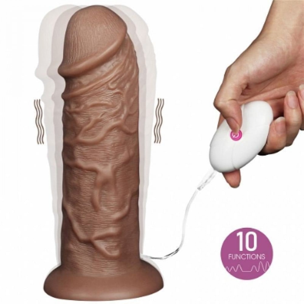 Pênis Realístico com Vibro Vibrating Dildo I 26x7cm General Import