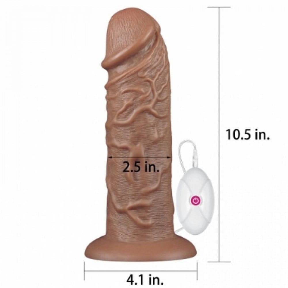 Pênis Realístico com Vibro Vibrating Dildo I 26x7cm General Import