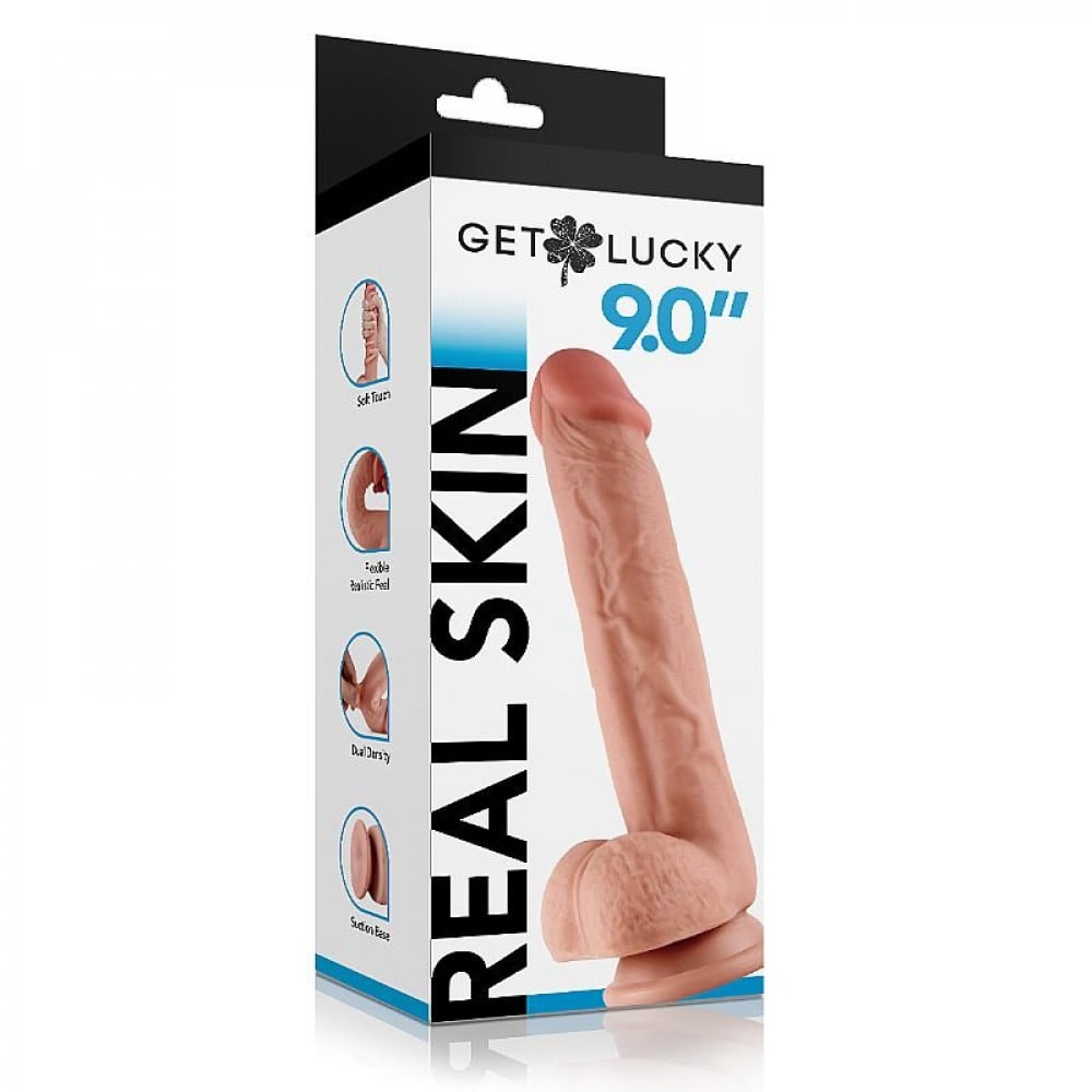 Pênis Realístico Dupla Camada Lucky 24x4,3cm General Import
