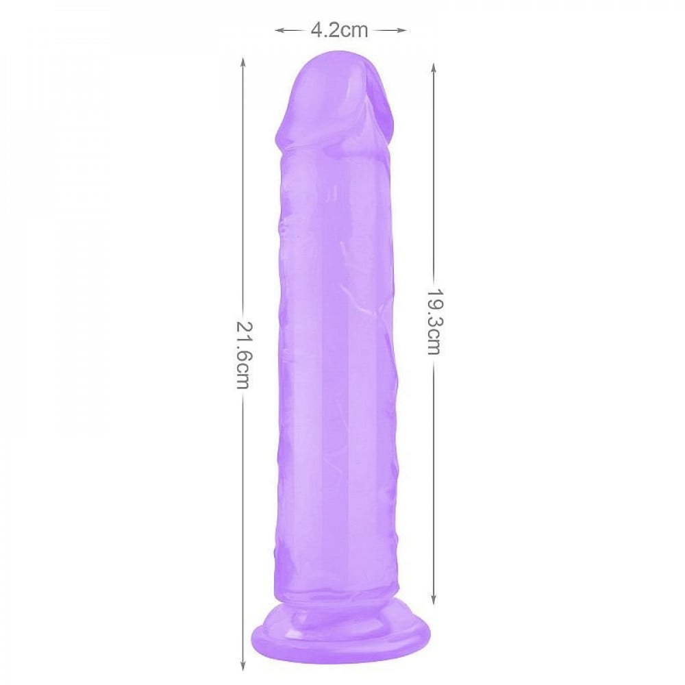 Pênis Realístico Transparente 3 21,6x4,2cm General Import