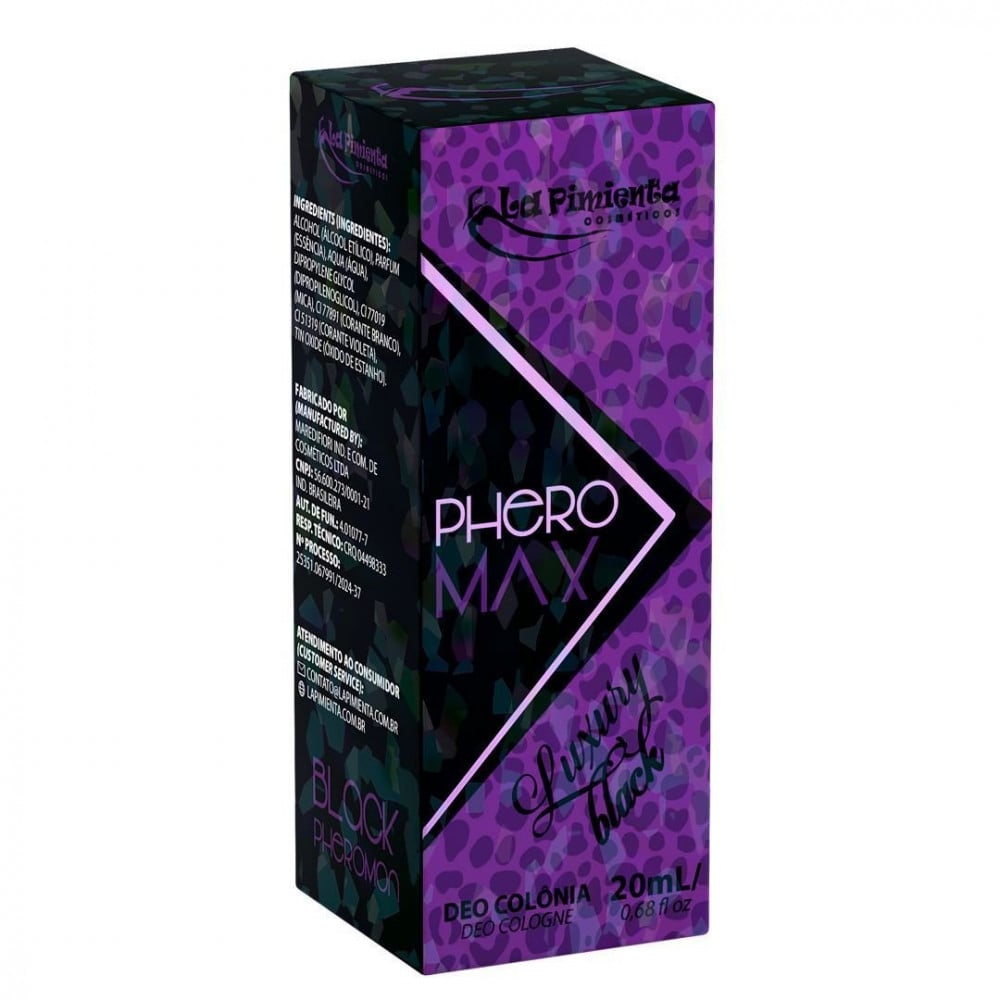 Perfume Phero Max Luxury Black 20ml La Pimienta