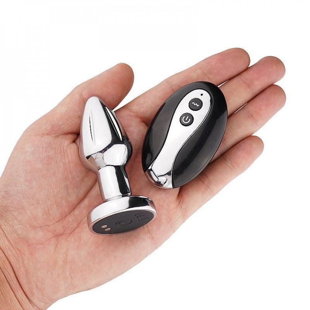 Plug Anal Aço Vibro e Controle Pequeno 10 Vibrações General Import