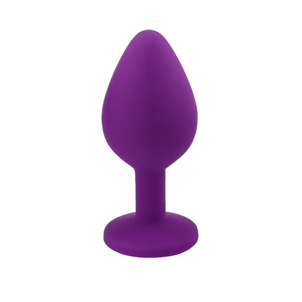 Plug Anal Aveludado Médio com Pedra General Import