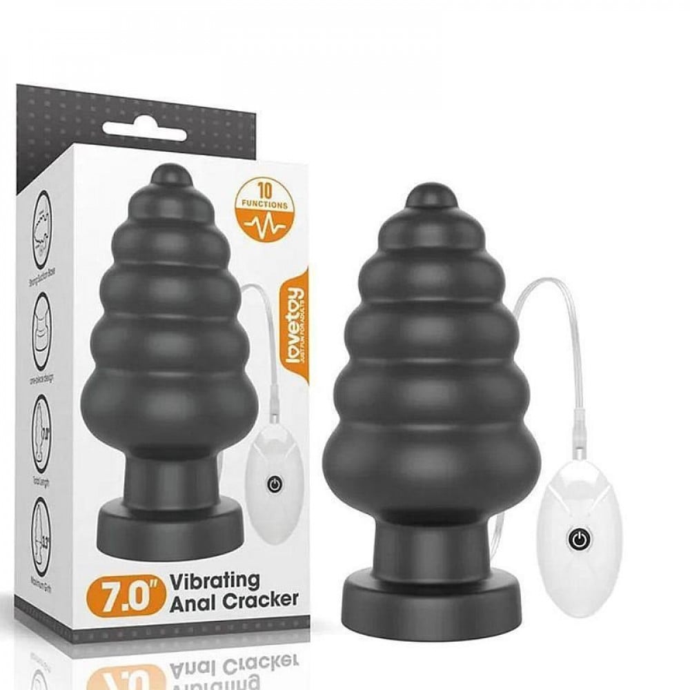 Plug Anal com 7 Vibrações 18x8,3cm General Import