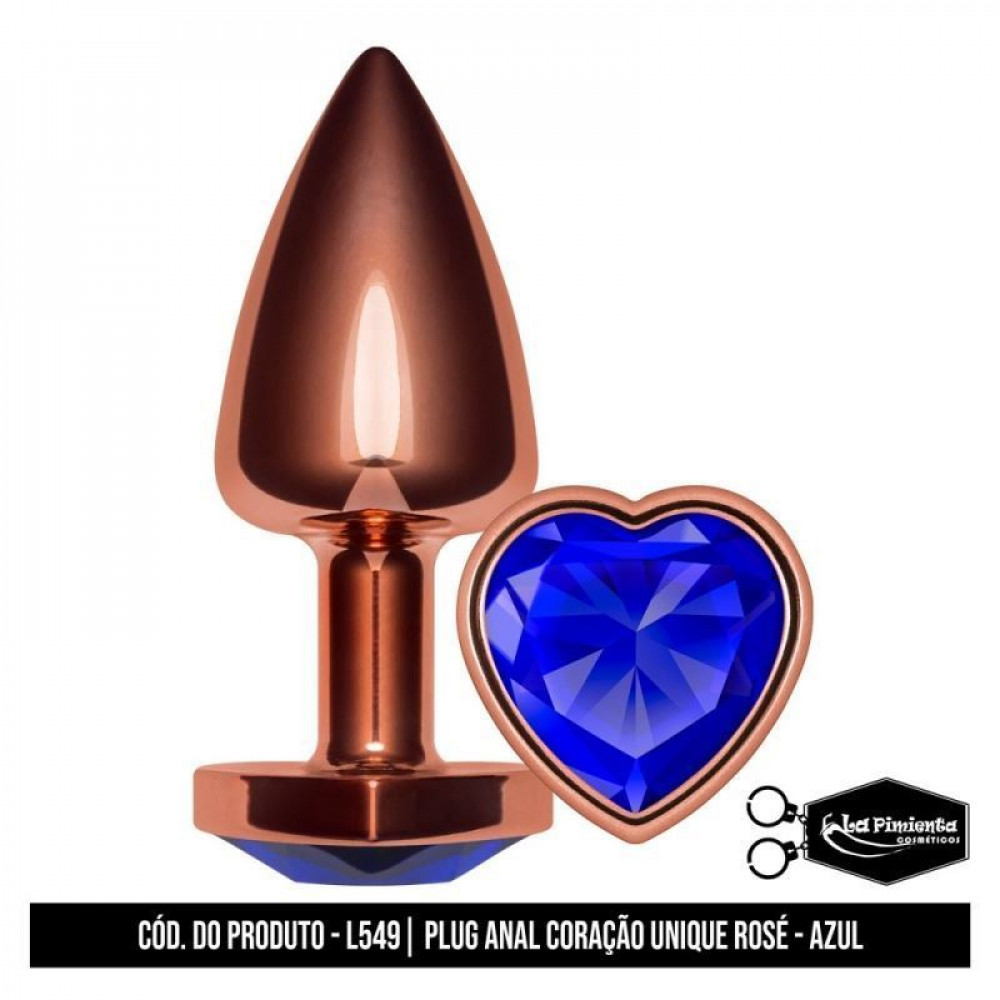 Plug Anal Coração Abs Unique Rosê La Pimienta