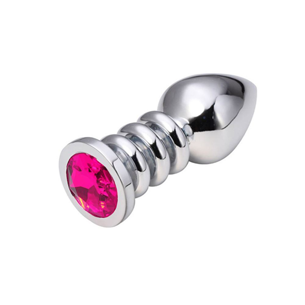 Plug Anal Metal Aspiral Ball com Jóia General Import