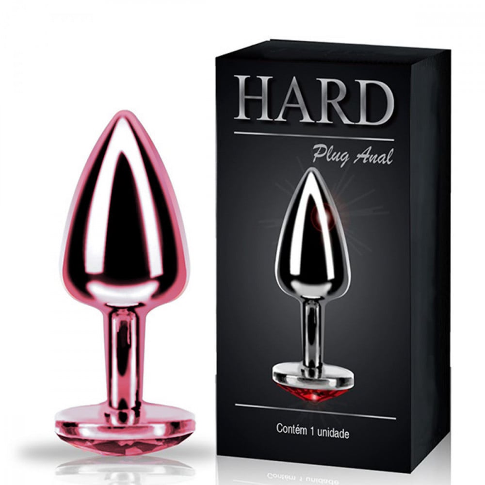 Plug Anal Metal com Pedra Hard