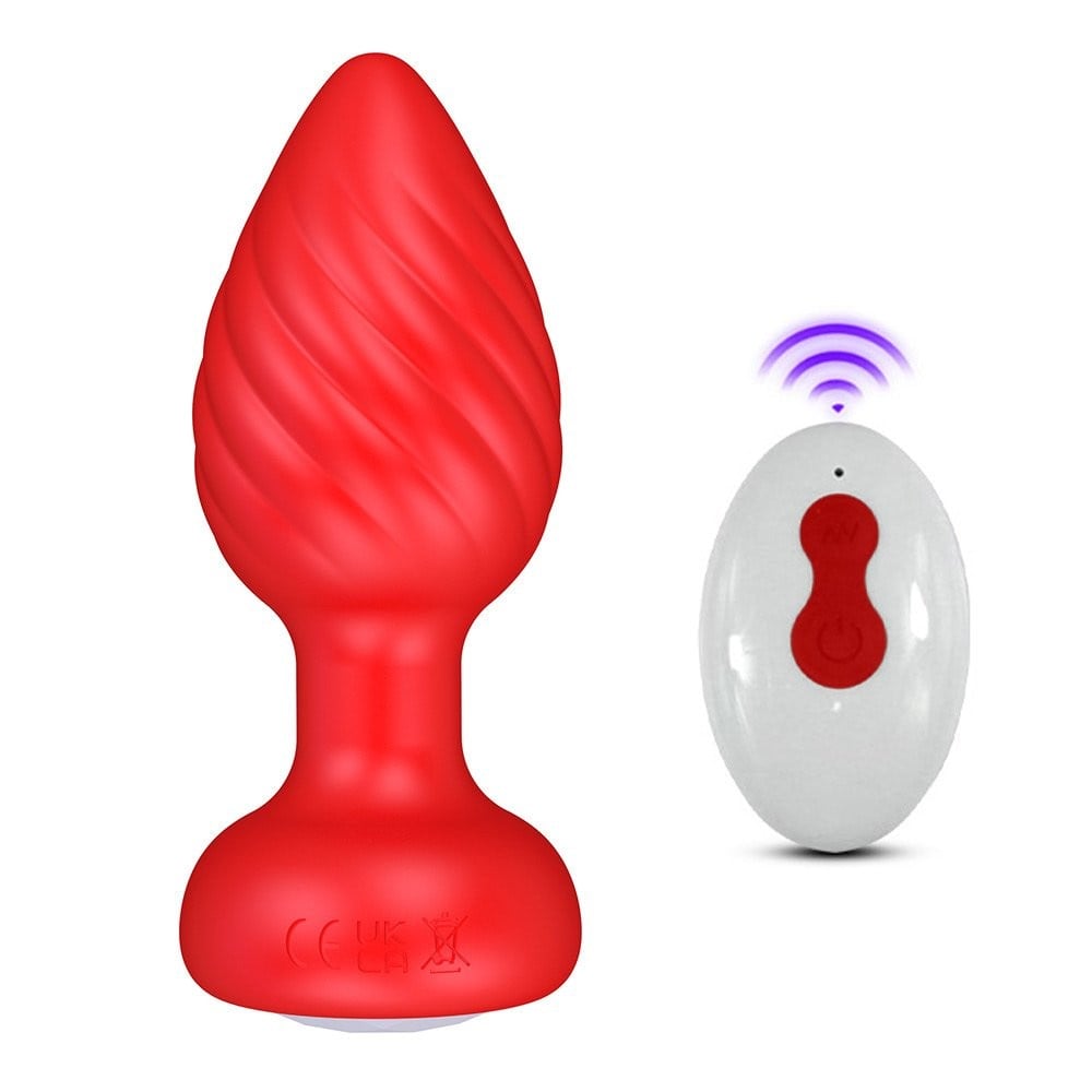 Plug Anal Silicone Vibro Led Controle e Touch 10 Modos General Import
