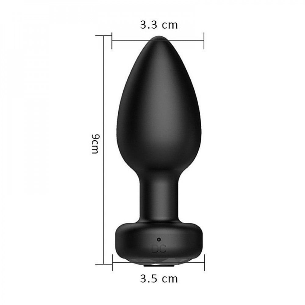 Plug Anal Vibro Controle Remoto 9 Modos General Import
