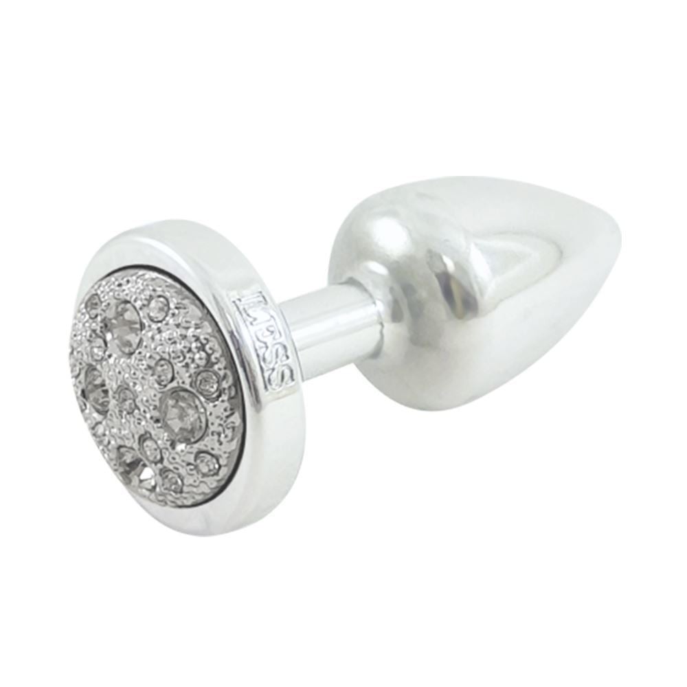 Plug Less Pequeno Cromado Pedra Cravejada Hard