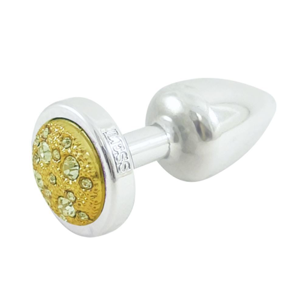 Plug Less Pequeno Cromado Pedra Cravejada Hard