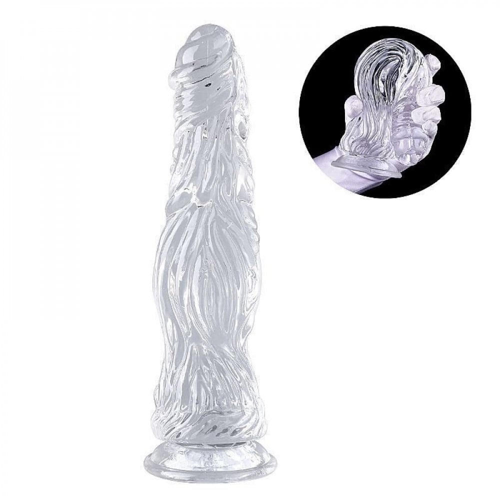 Prótese Silicone Dildo Texturizada Ventosa 24,5x5,5cm General Import