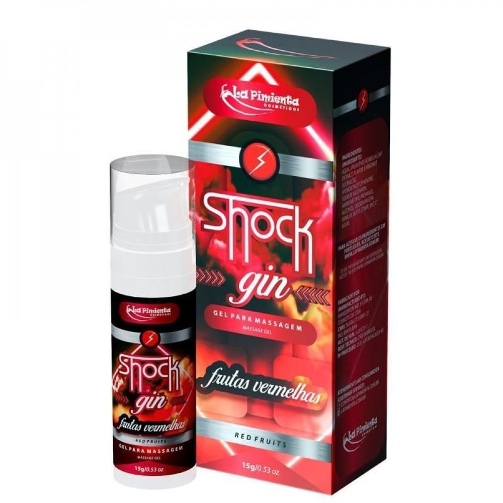 Shock Gin Vibrador Líquido Excitante 15g La Pimienta
