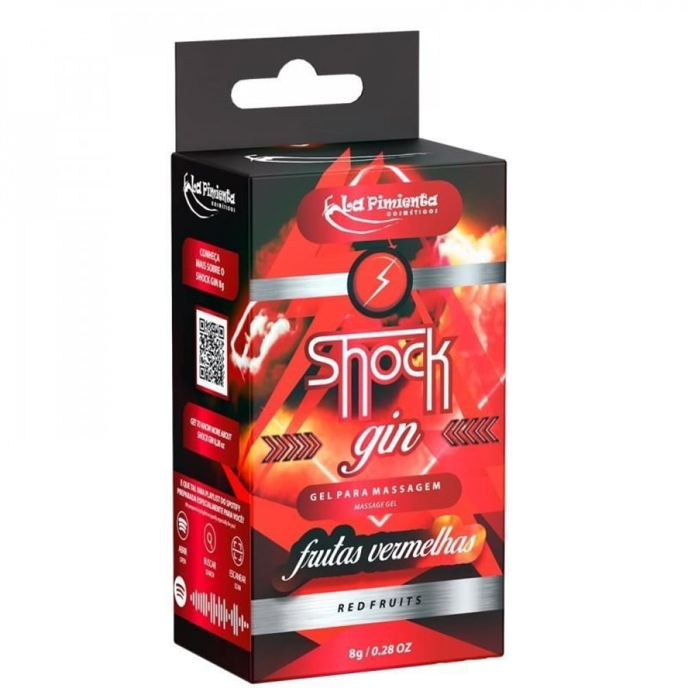 Shock Gin Vibrador Líquido Excitante 8g La Pimienta