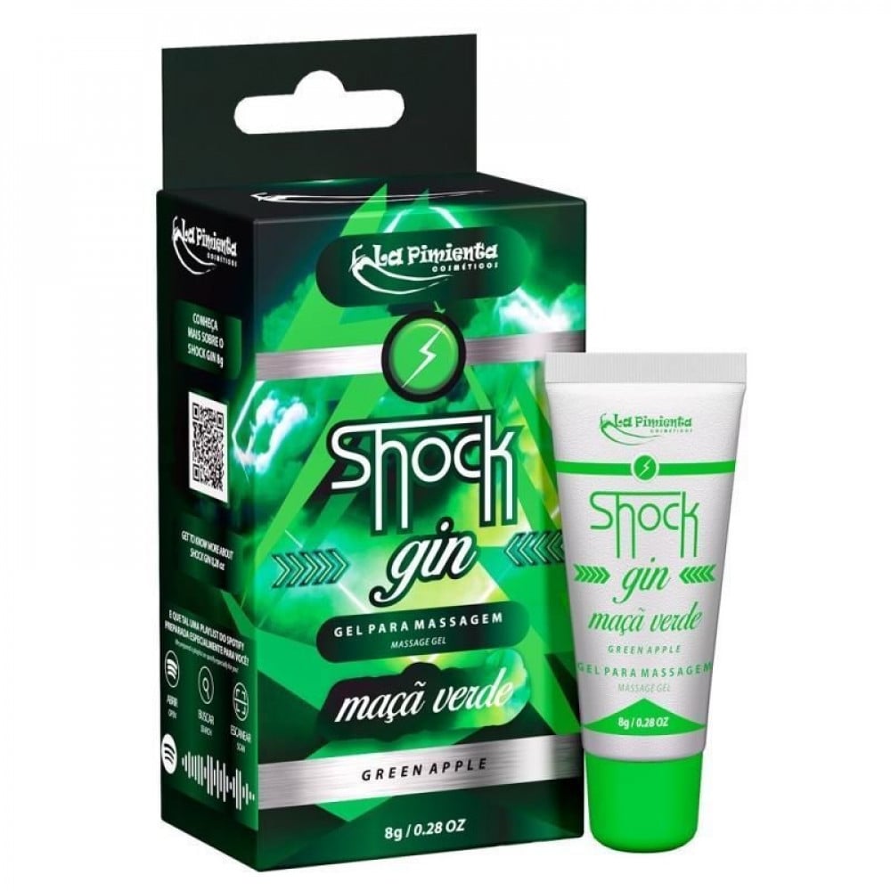 Shock Gin Vibrador Líquido Excitante 8g La Pimienta